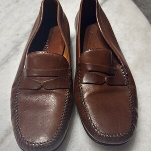 Classic Brown Leather Loafers